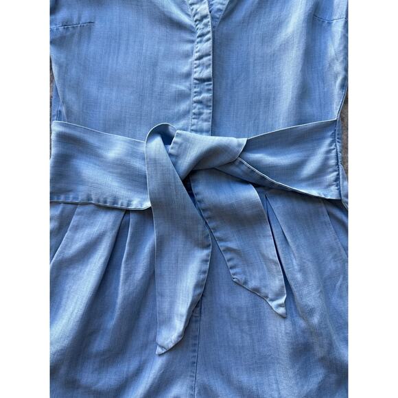 Woven by Synergy Soft Denim Blue Romper Sz S - Picture 3 of 9